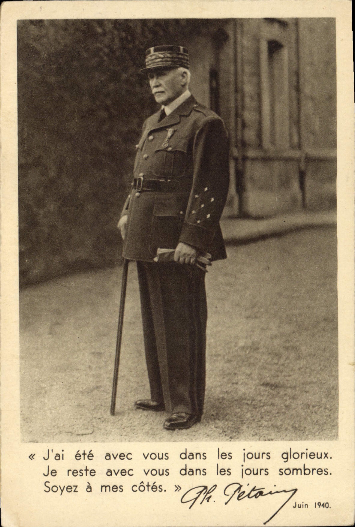 CPA Militaria Philippe Petain 