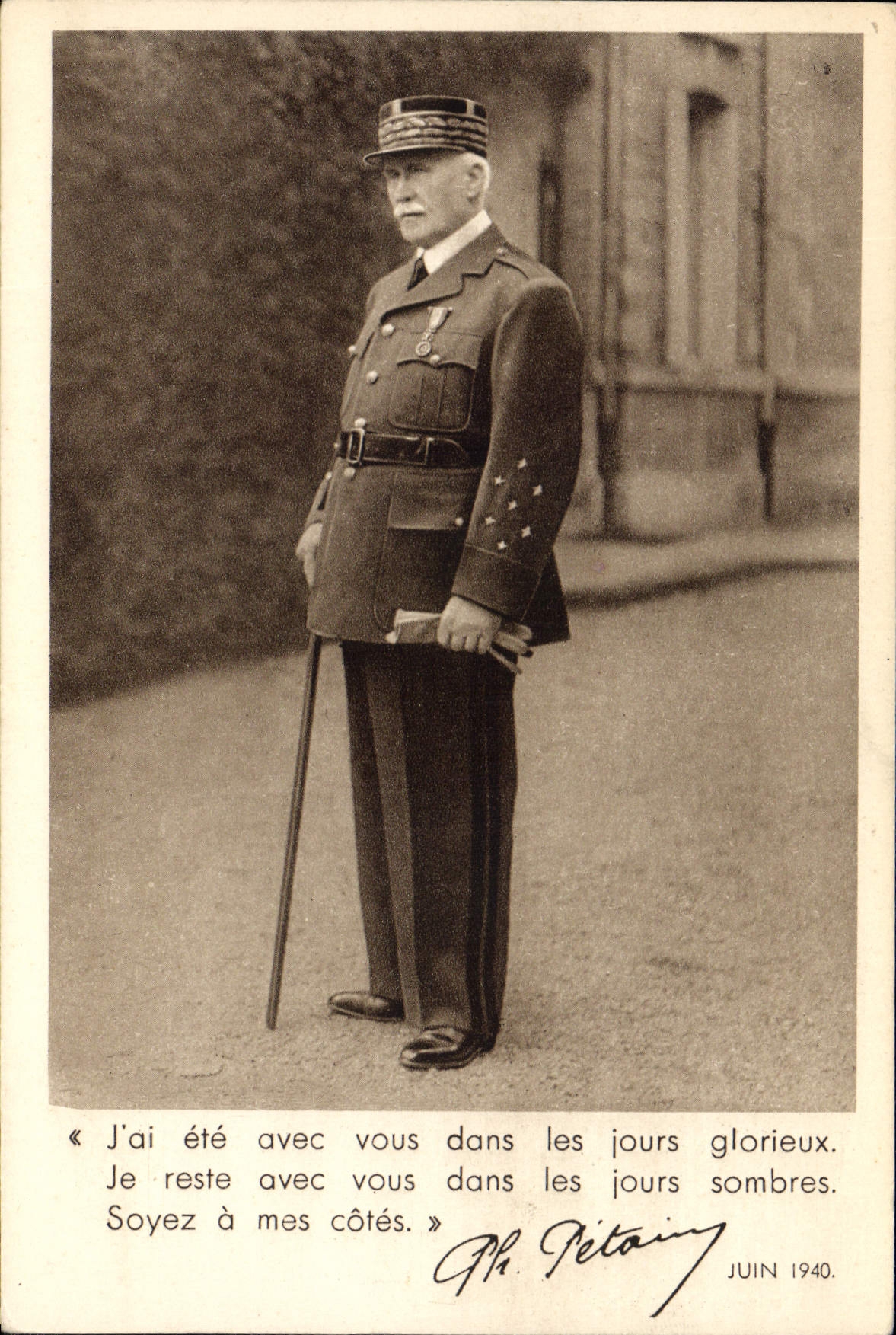 CPA Militaria Philippe Petain 