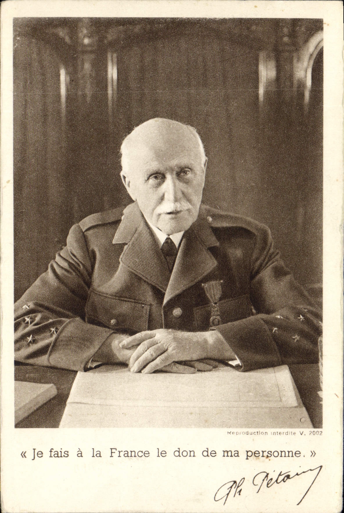 CPA Militaria Philippe Petain 
