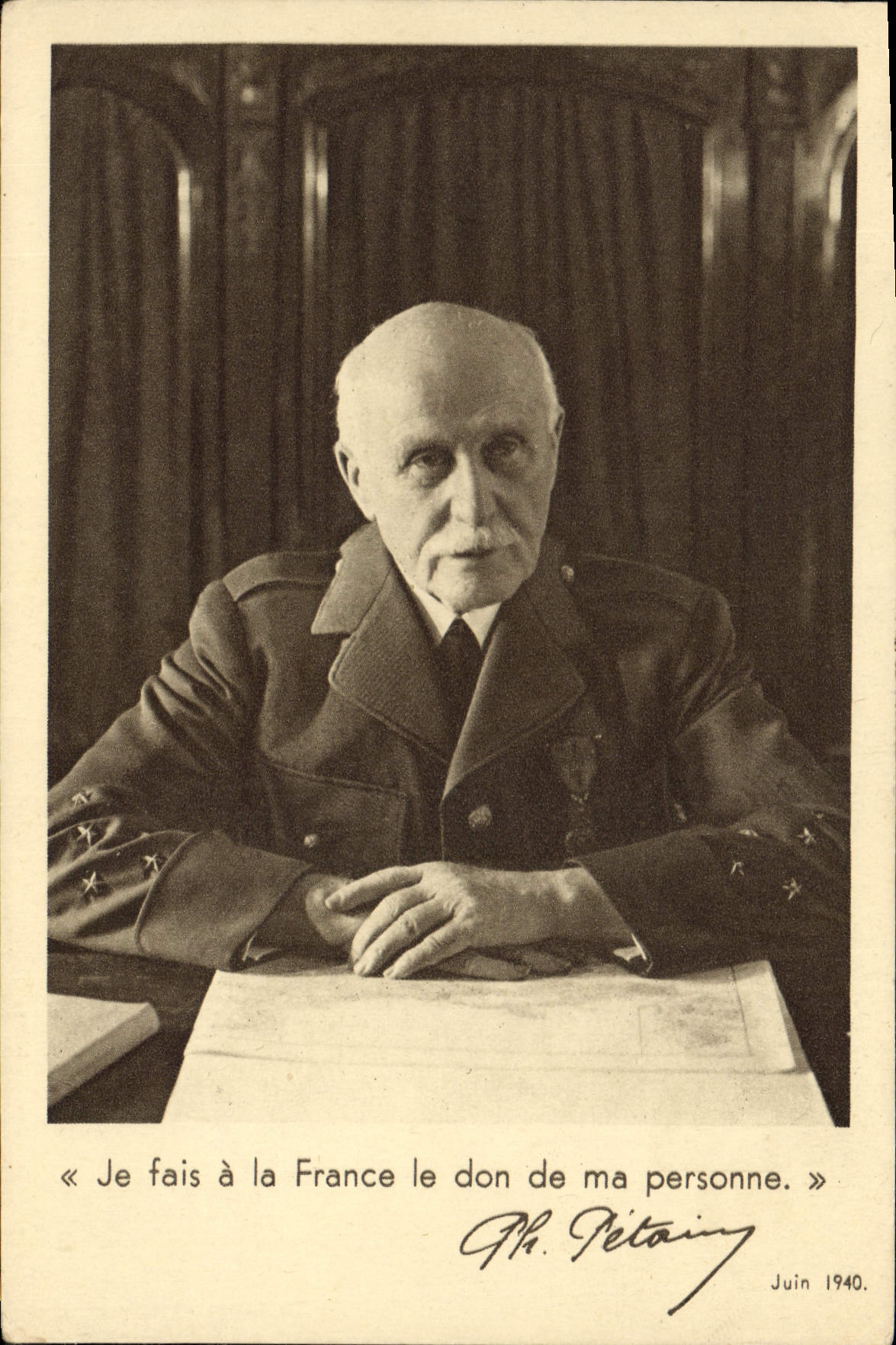 CPA Militaria Petain 