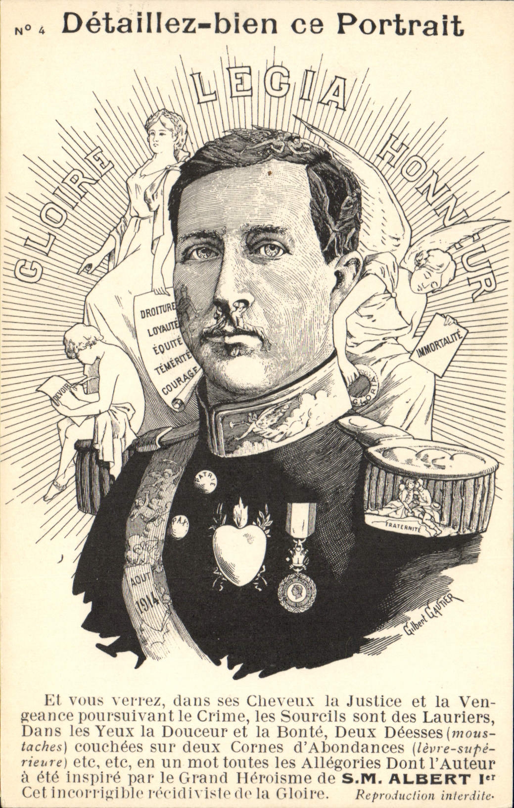 CPA Militaria SM Albert 1er 