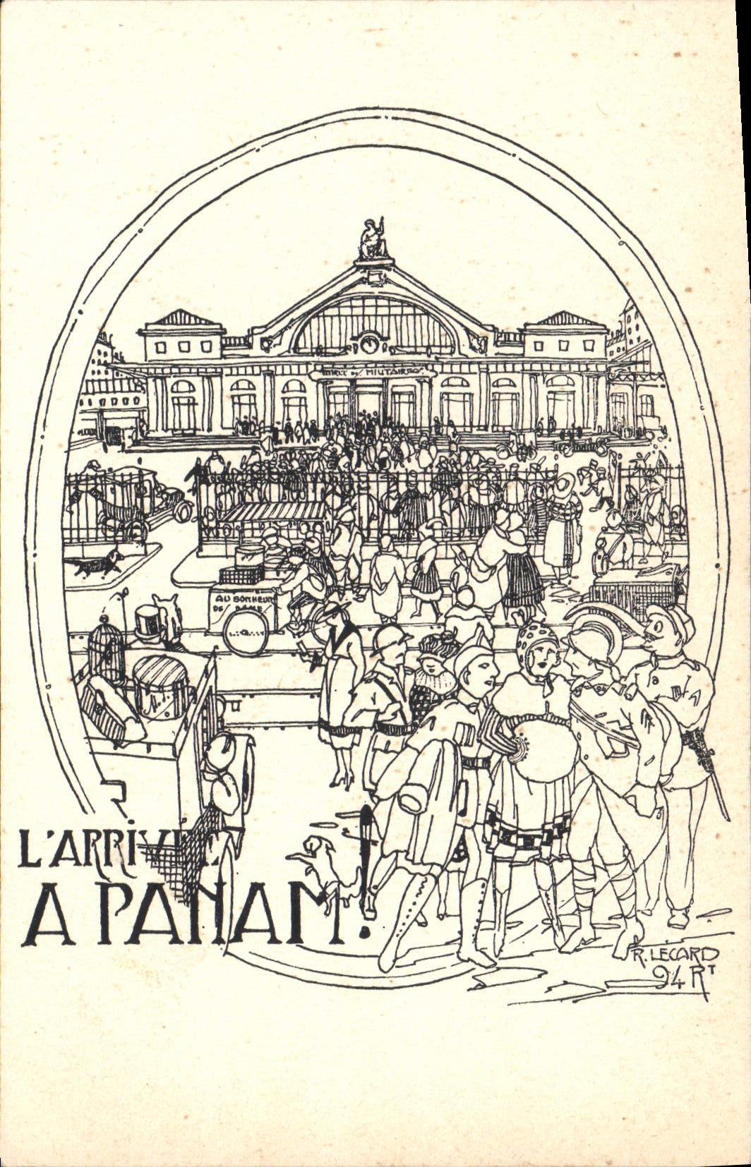 Postal Militaria lo llegado a Panam!