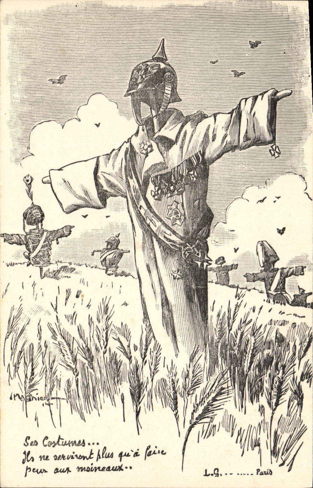 Postal Militaria Espantajos