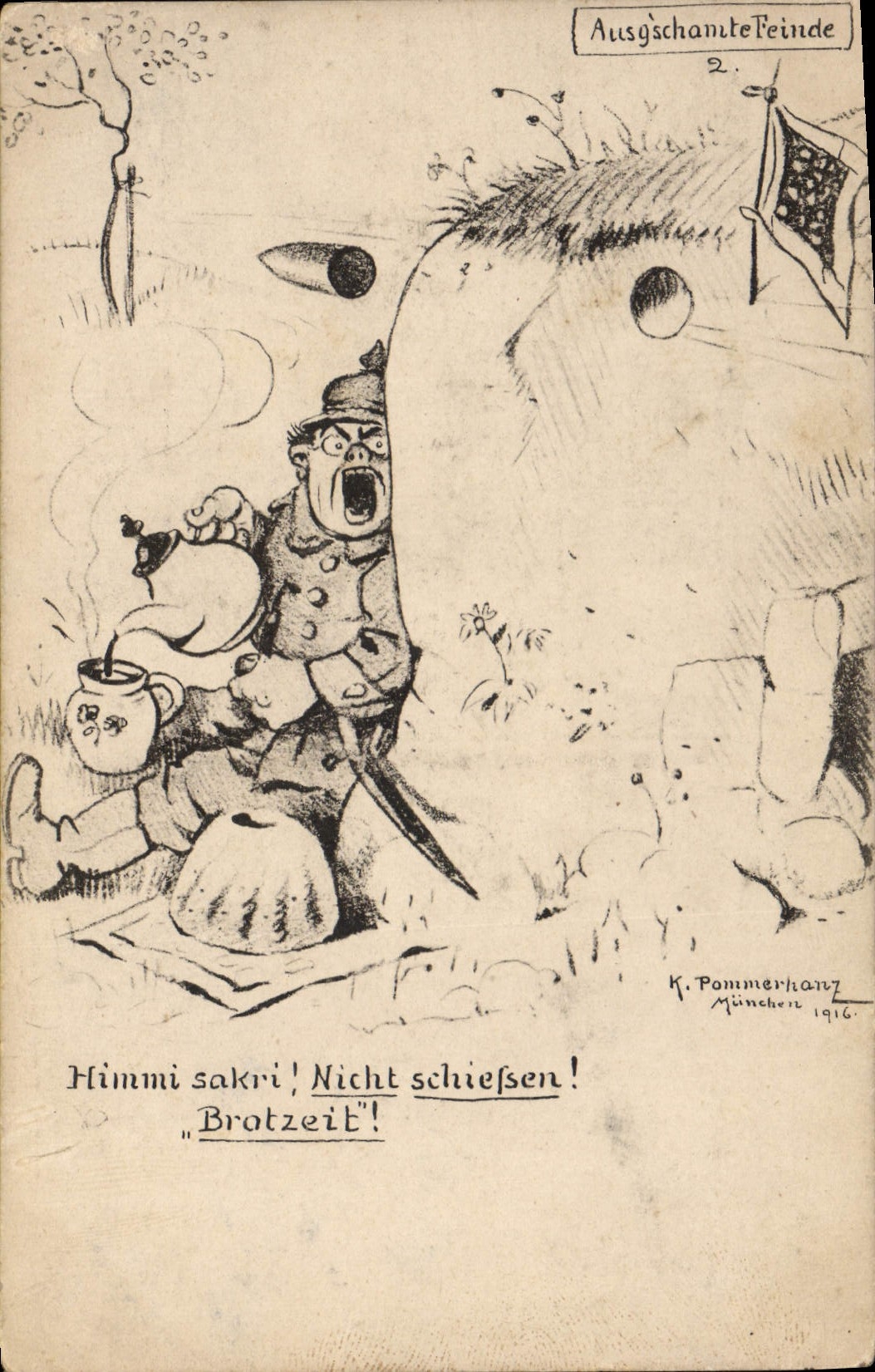 CPA Militaria Pommerhanz The 