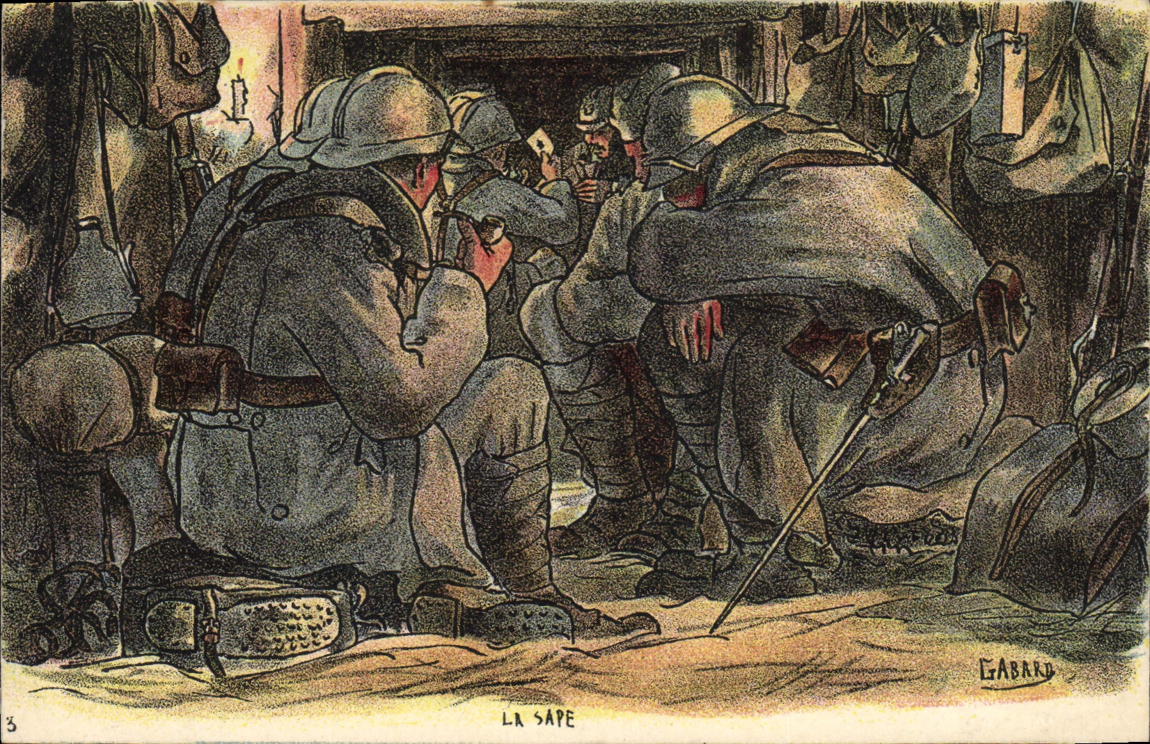 CPA Militaria La sape 