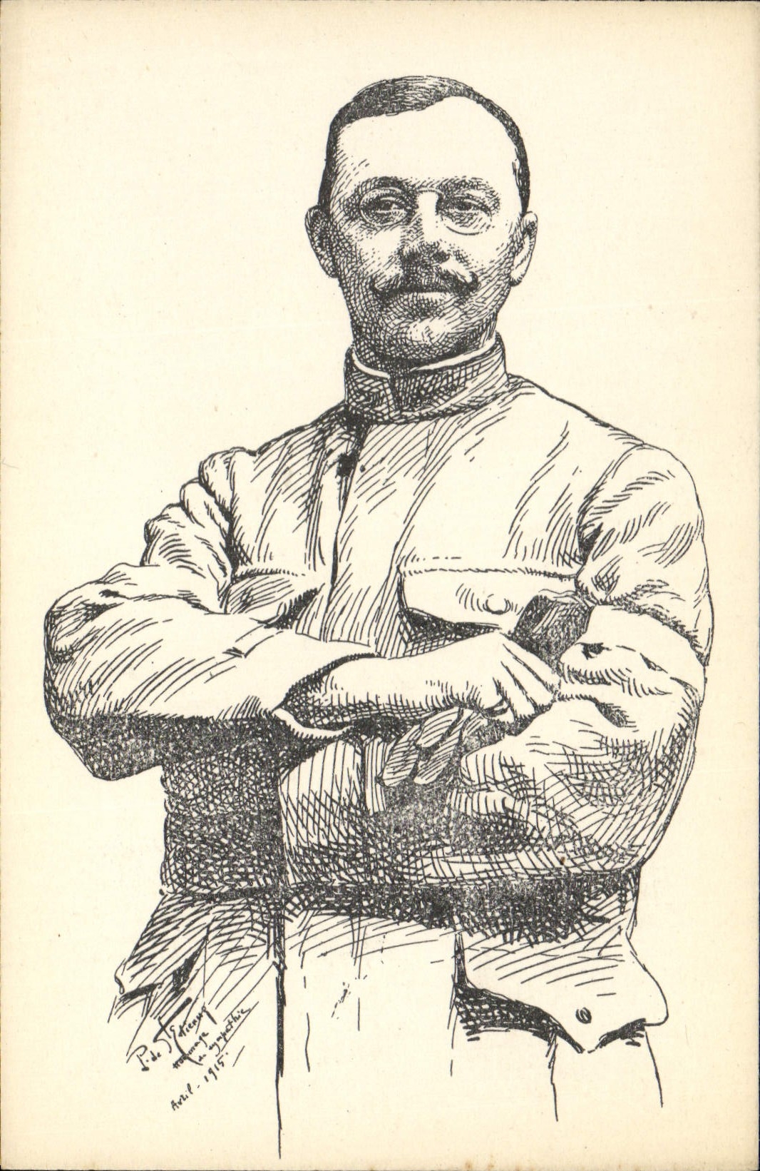 CPA Militaria Officier 