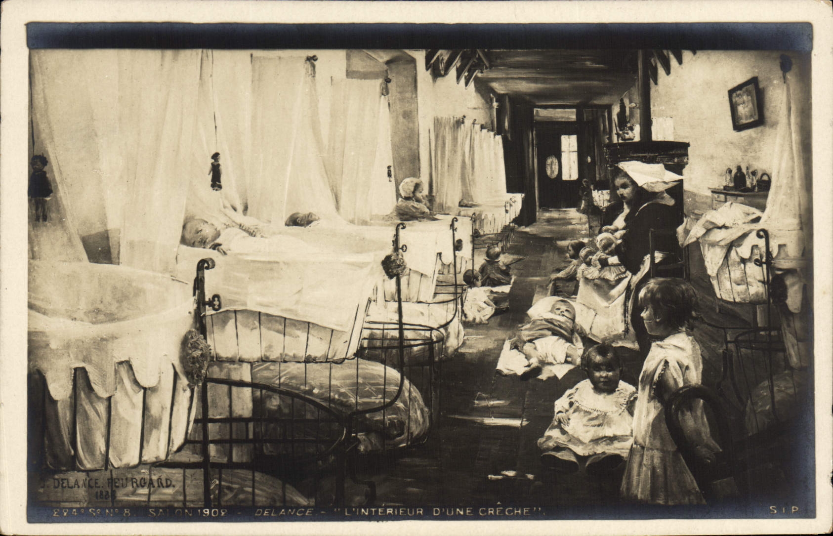 CPA Delance Salon L'interieur d'une creche 