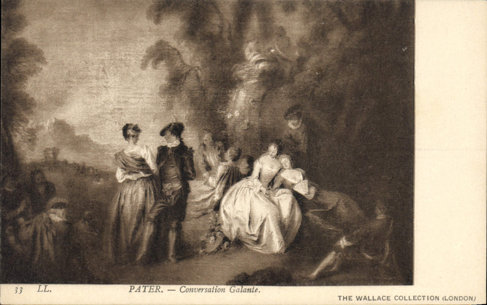 CPA Pater Conversation Galante The Wallace Collection 