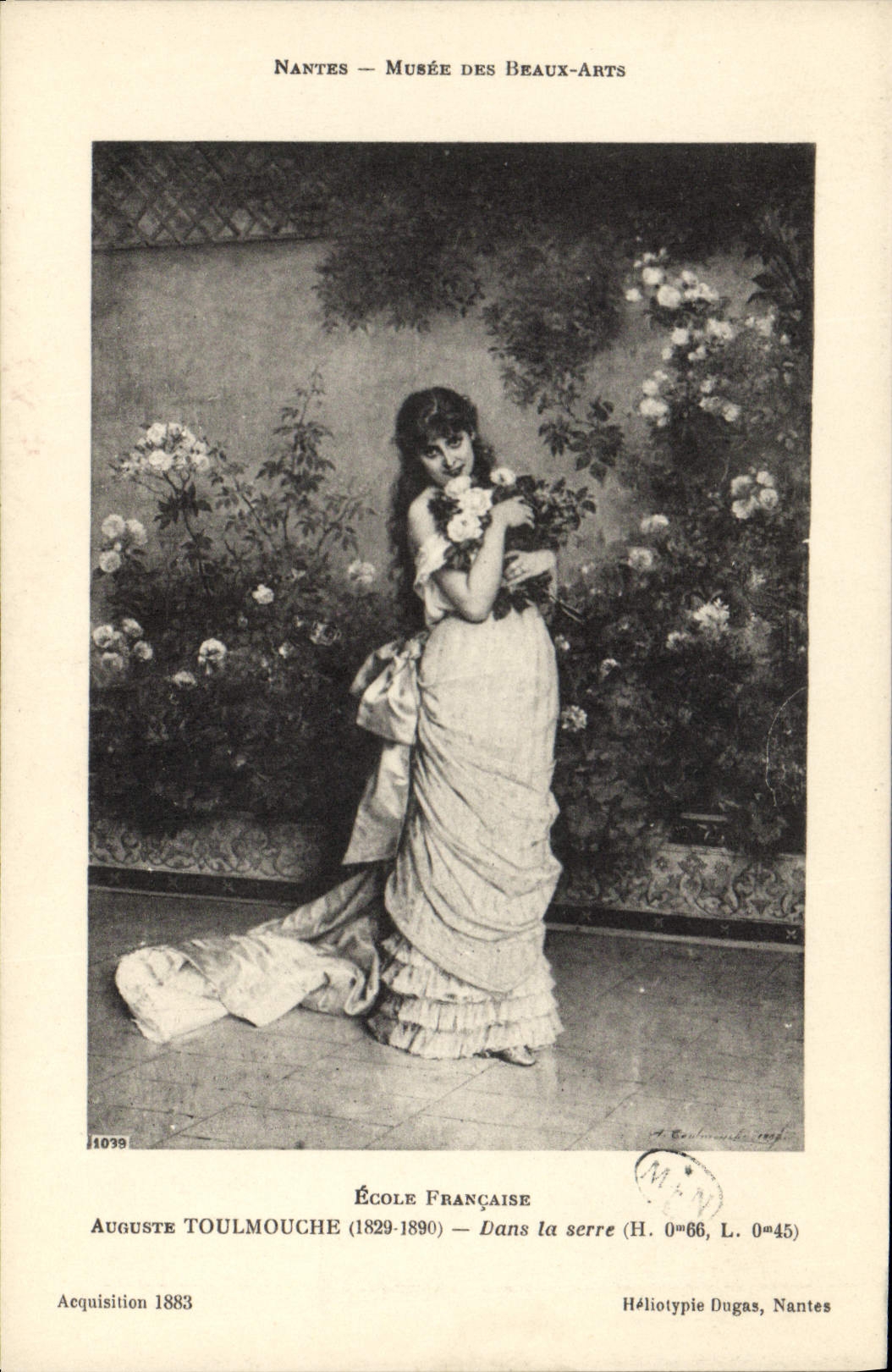 CPA Nantes Musee des Beaux Arts Toulmouche Dans la serre 