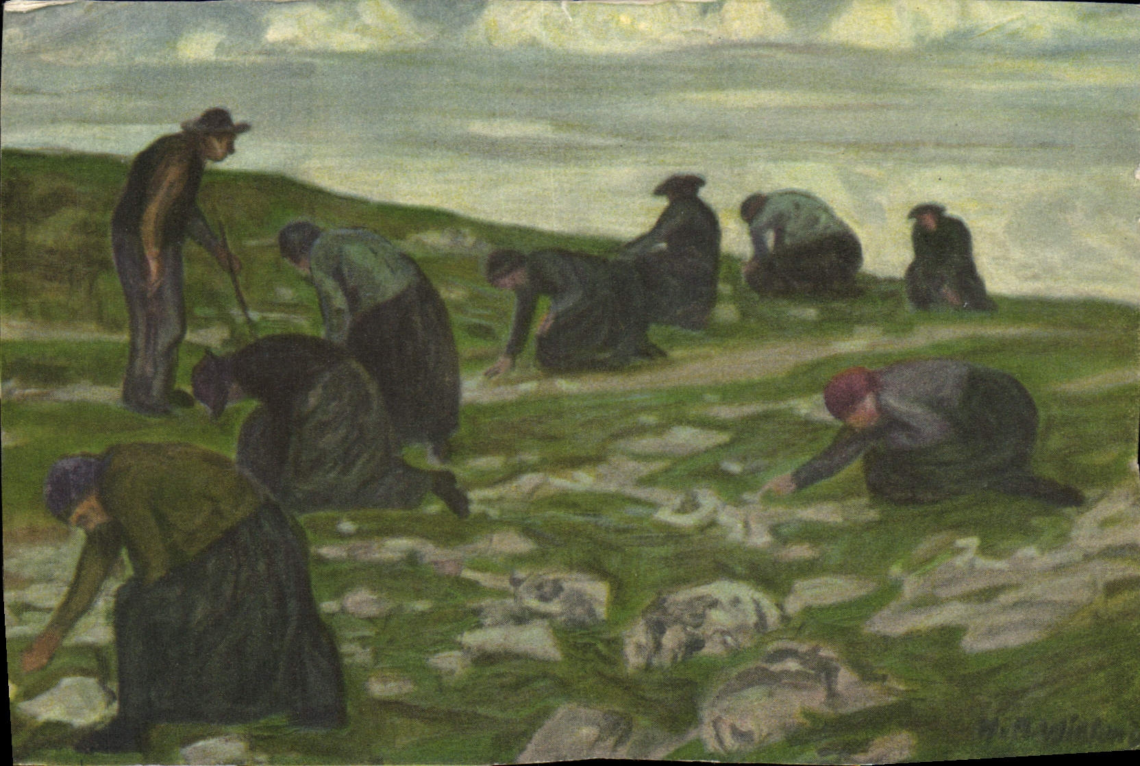 Vintage Postcard Fantasy Illustrator HB Wieland drudgeries