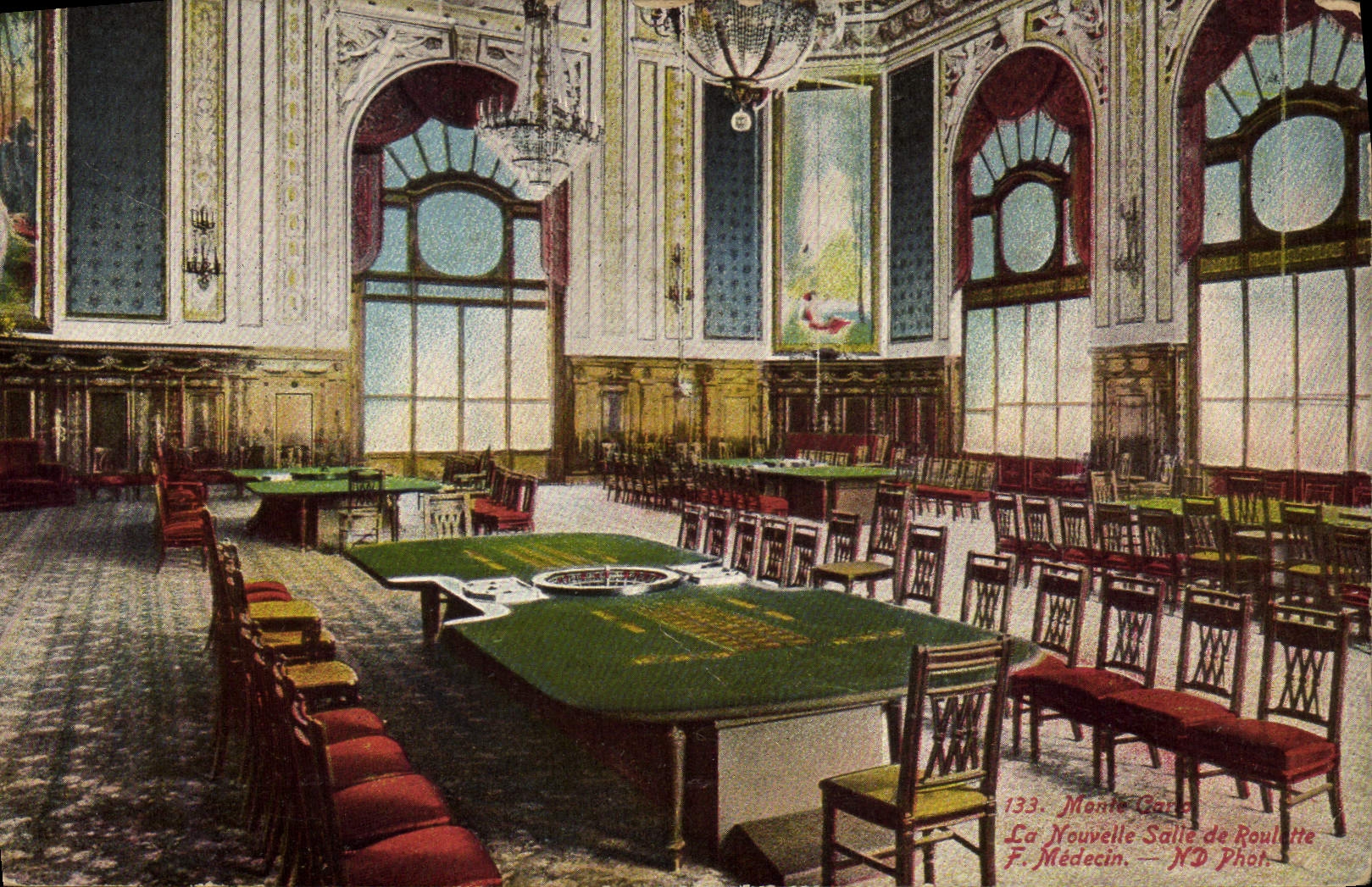 CPA Casino Monte Carlo La nouvelle salle de roulette F Medecin 