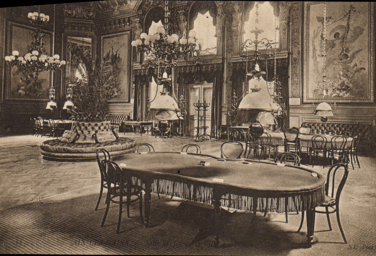 Vintage Postcard Aix Casino Baths