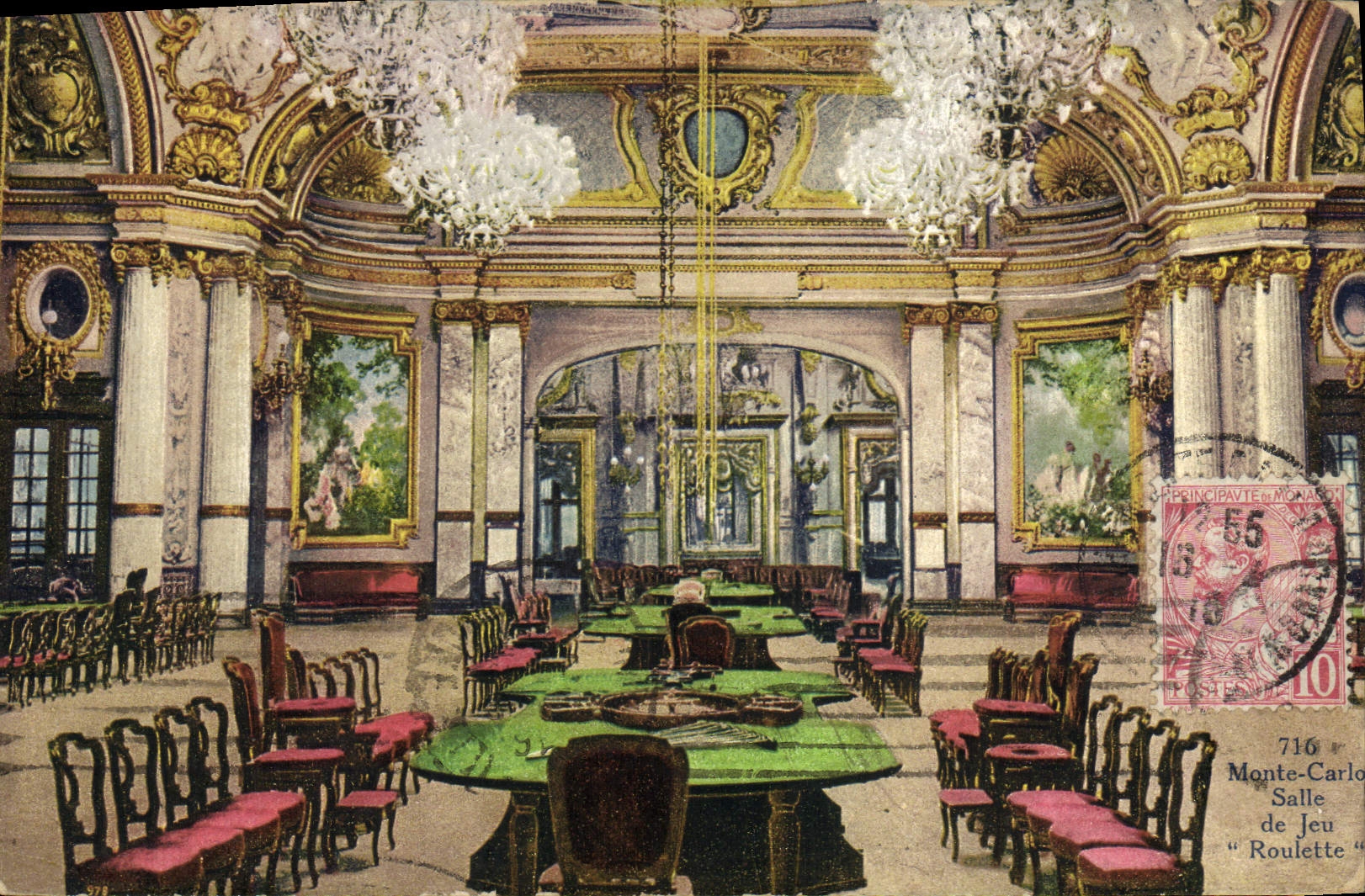 CPA Casino Monte Carlo Salle de jeu Roulette