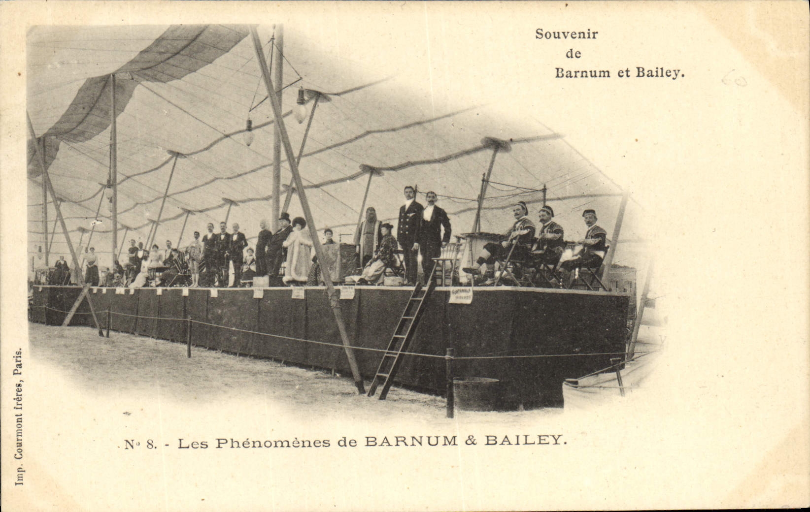 Vintage Postcard Circus Barnum and Bailey phenomena