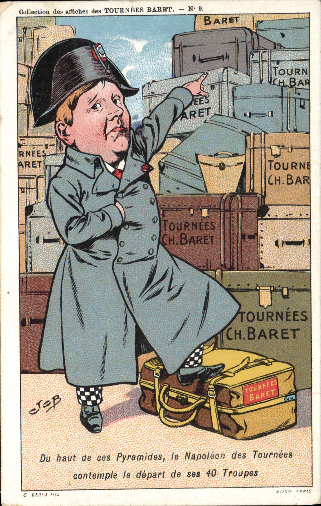 Postal Napoleón de la cumbre de estas pirámides Baret