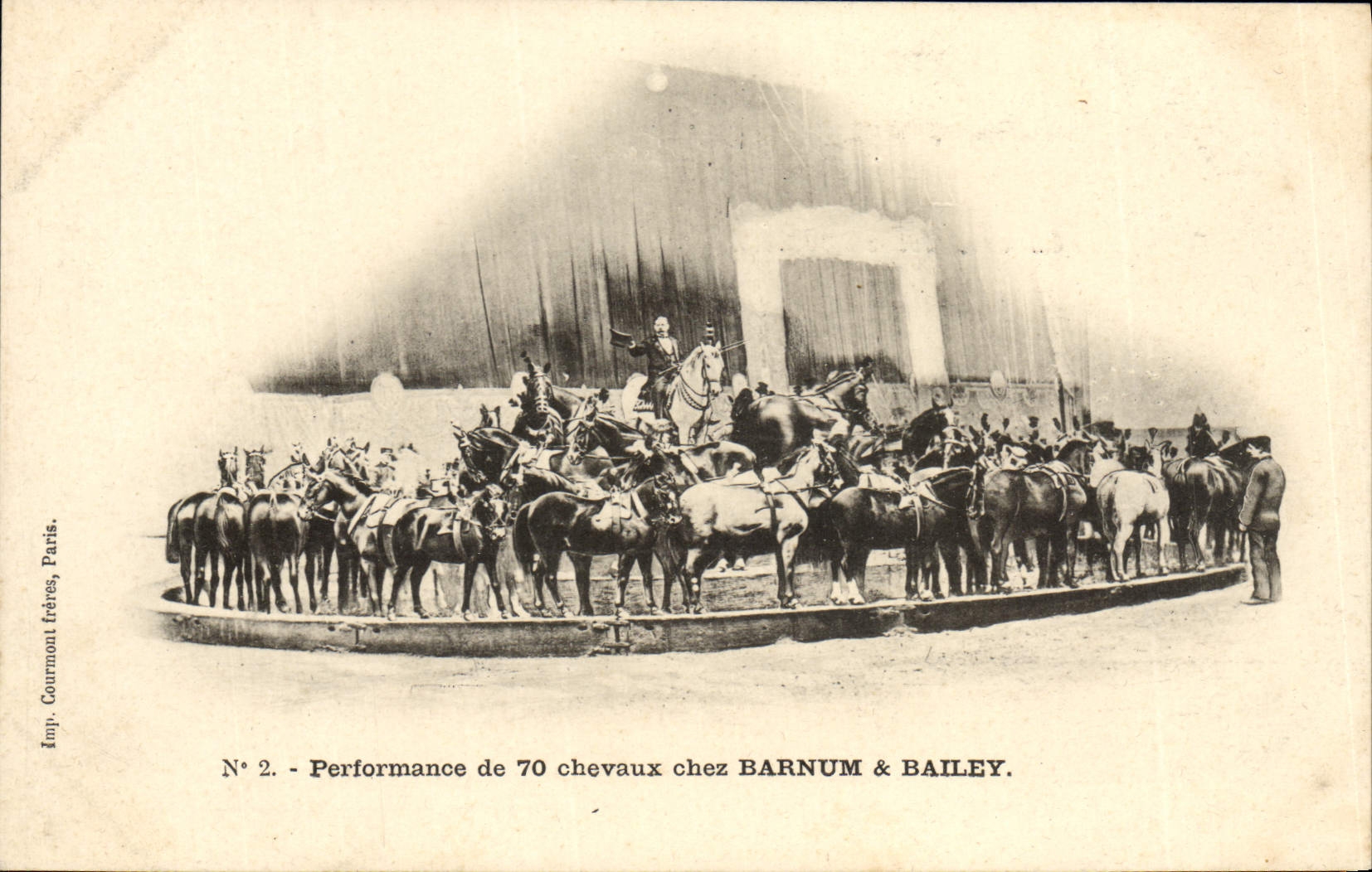 CPA Cirque Barnum et Bailey Performance de 70 chevaux