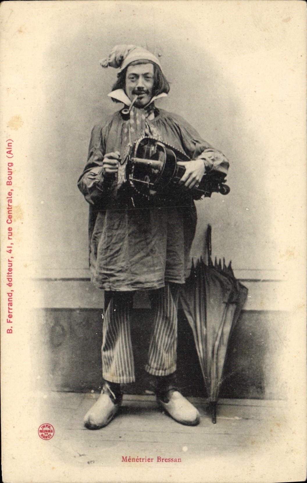 Vintage Postcard Folklore Meneteur Bressan