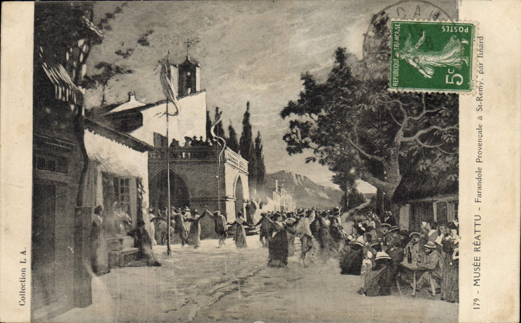 CPA Folklore Musee Reattu Farandole Provencale a St Remy par Isnard