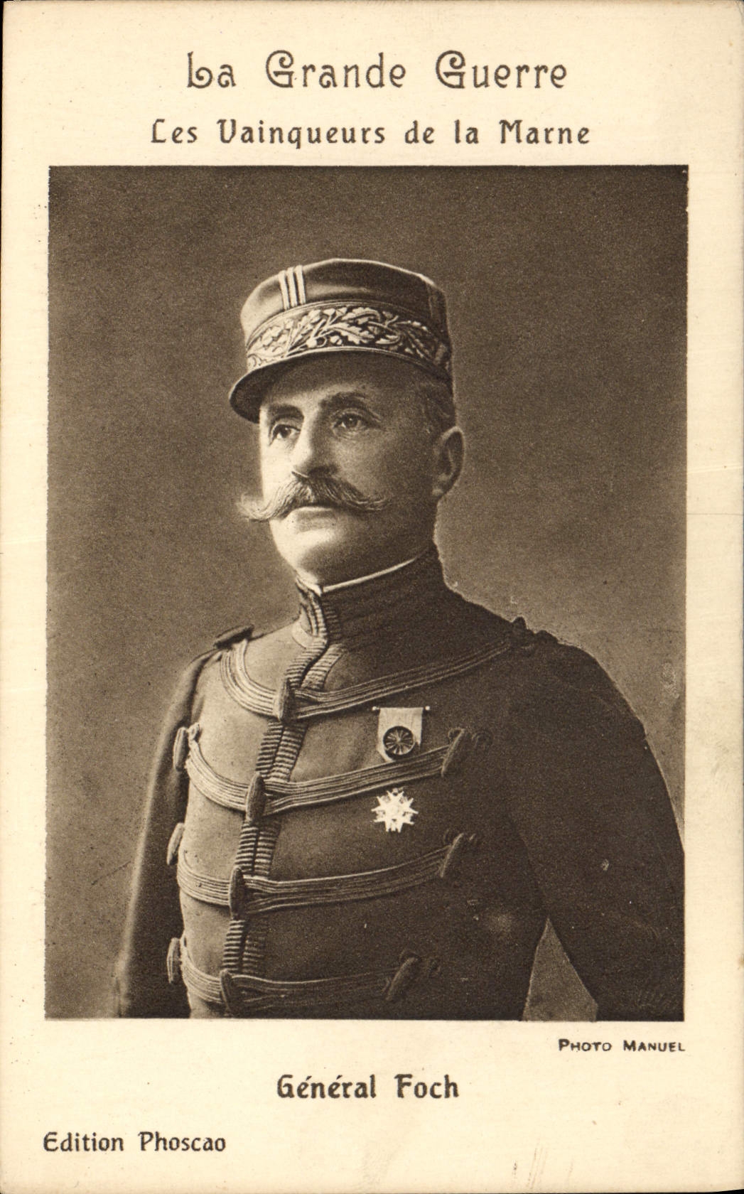 CPA Militaria General Foch Les vainqueurs de la Marne 