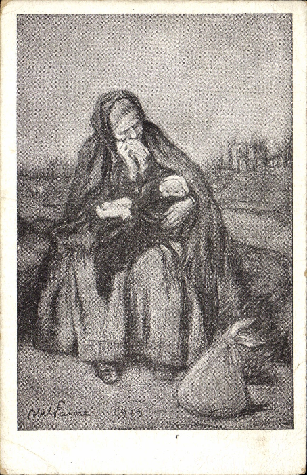 CPA Militaria Secours National 