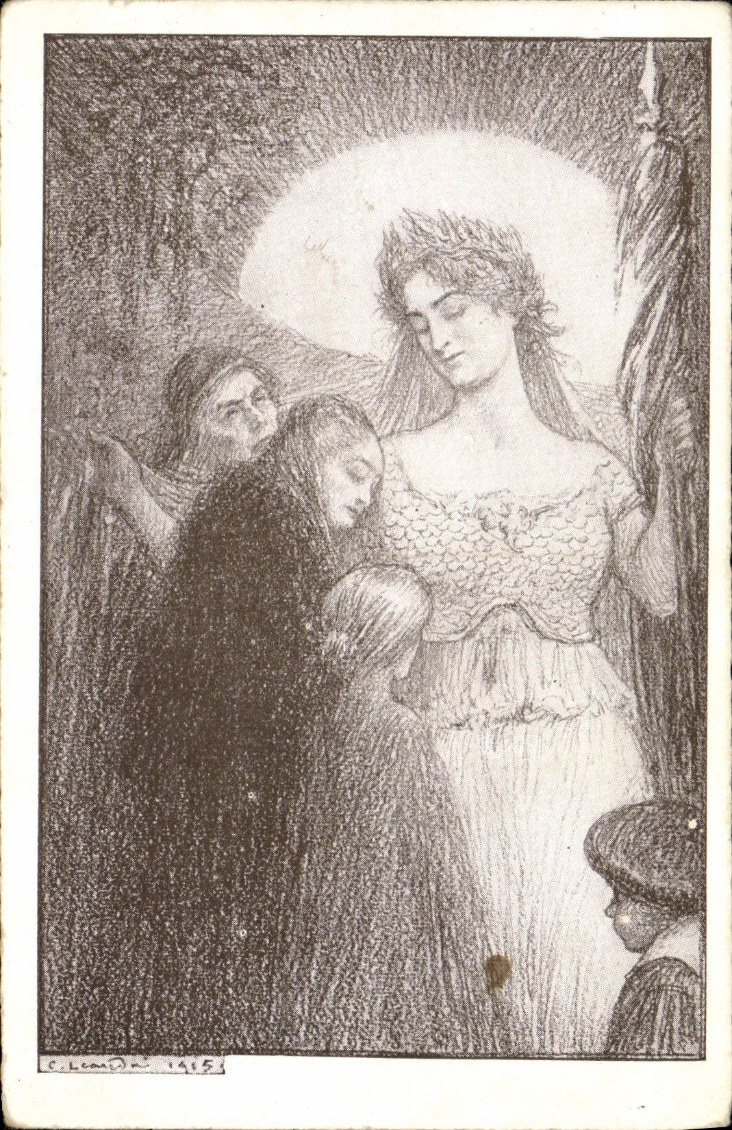 CPA Militaria Secours National 