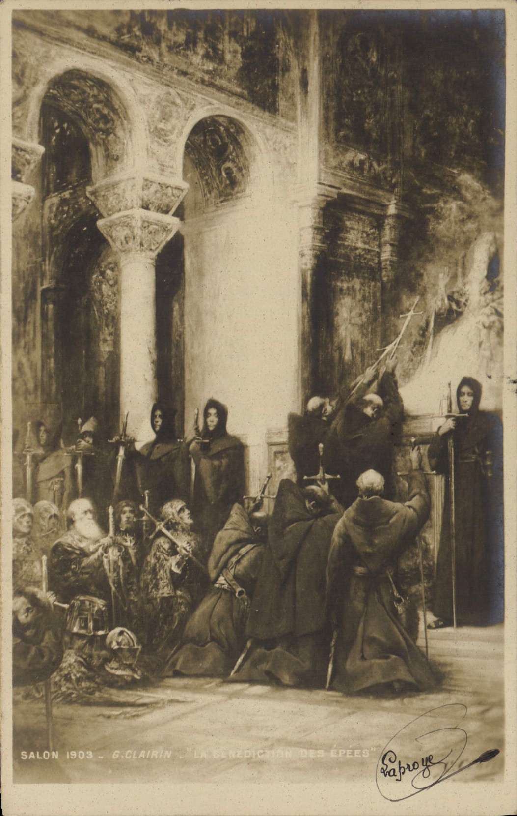 CPA Salon 1903 Clairin La benediction des epees
