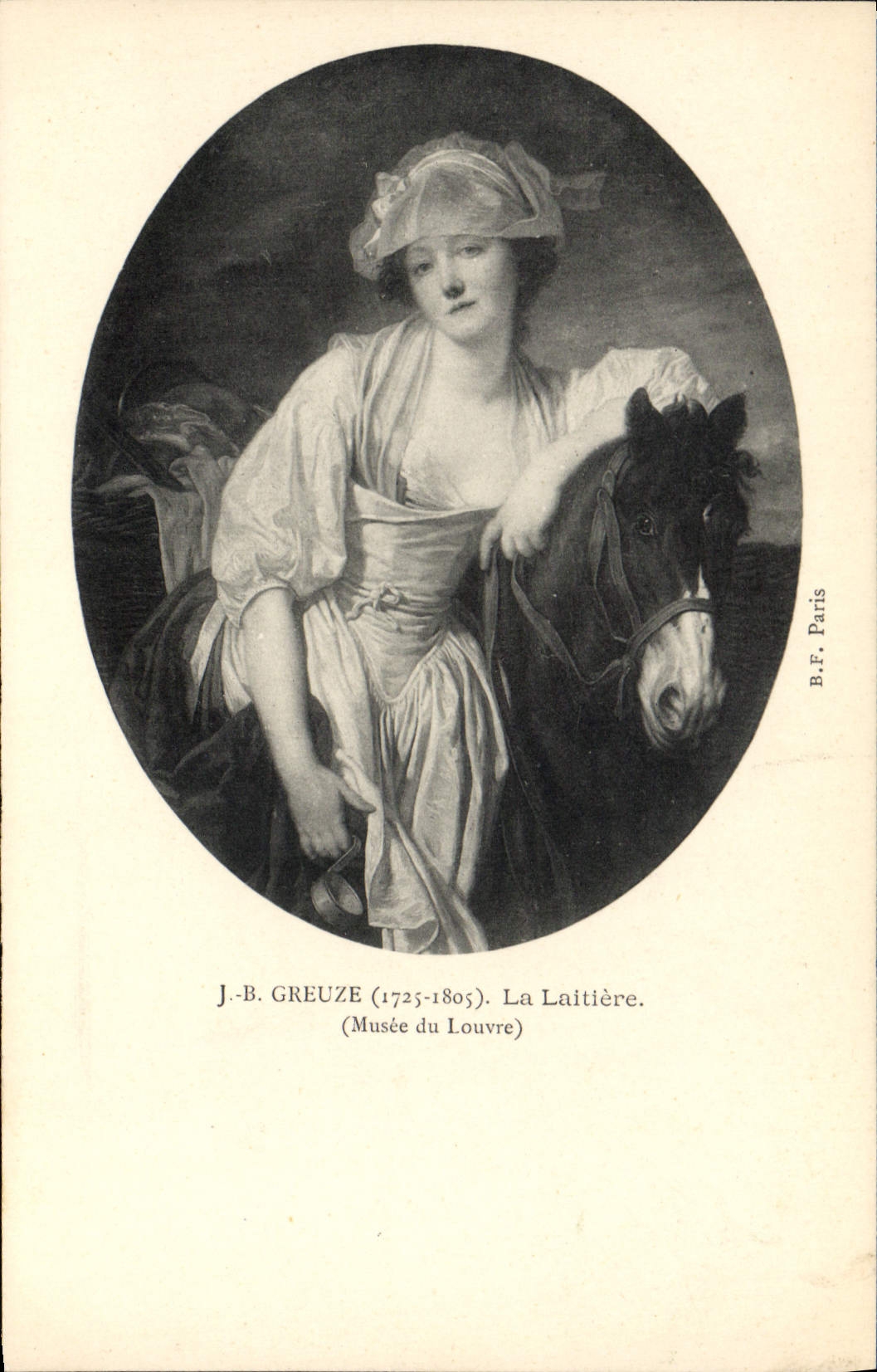 CPA Greuze La laitiere Musee du Louvre Paris 