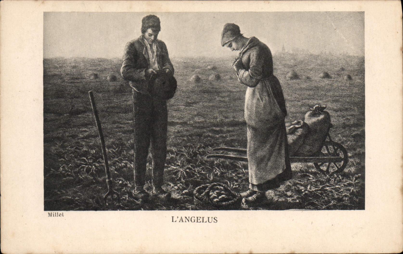 Vintage Postcard the Angelus