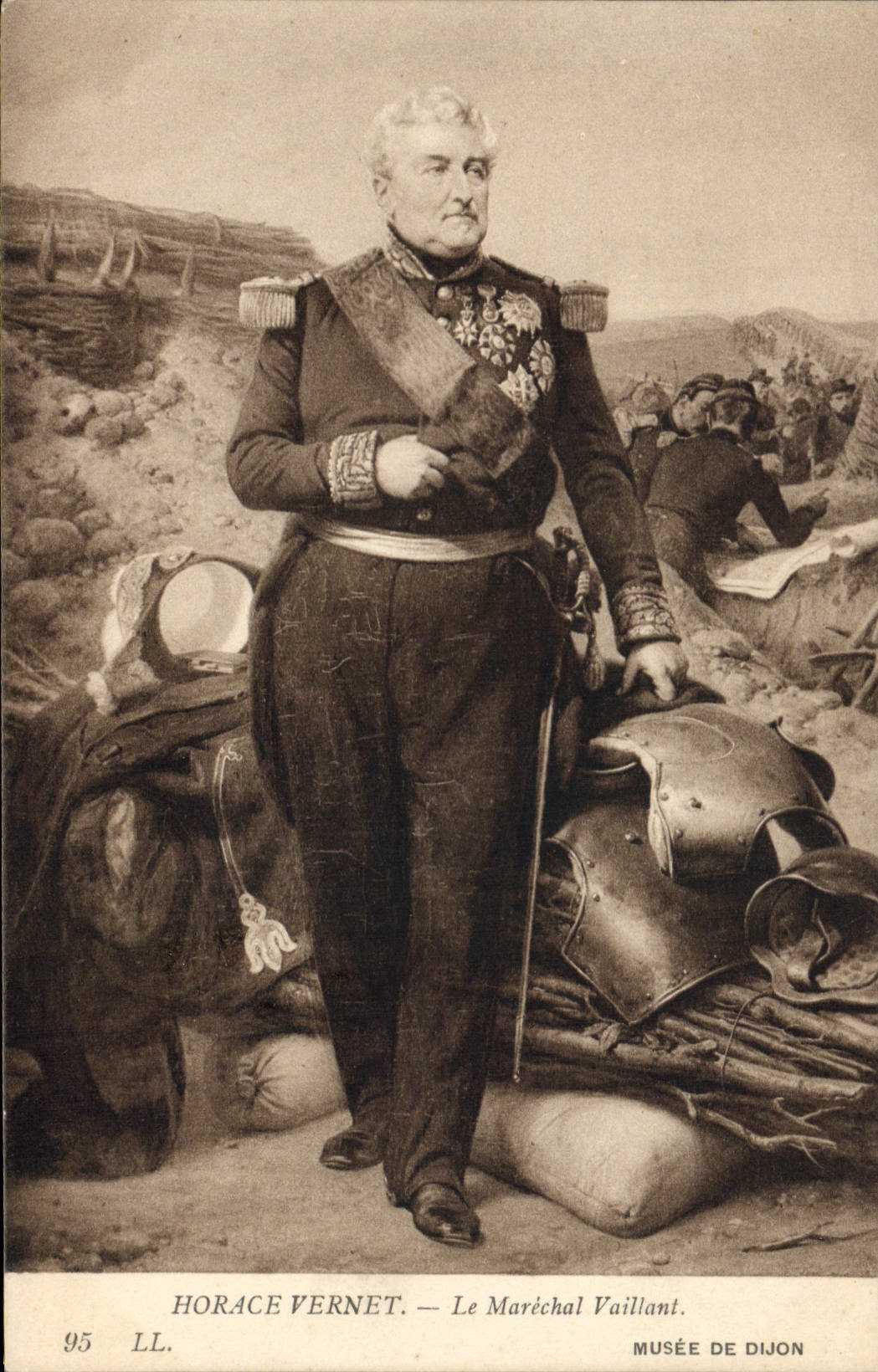 Vintage Postcard Horace Vernet the Valiant Marshal Museum of Dijon