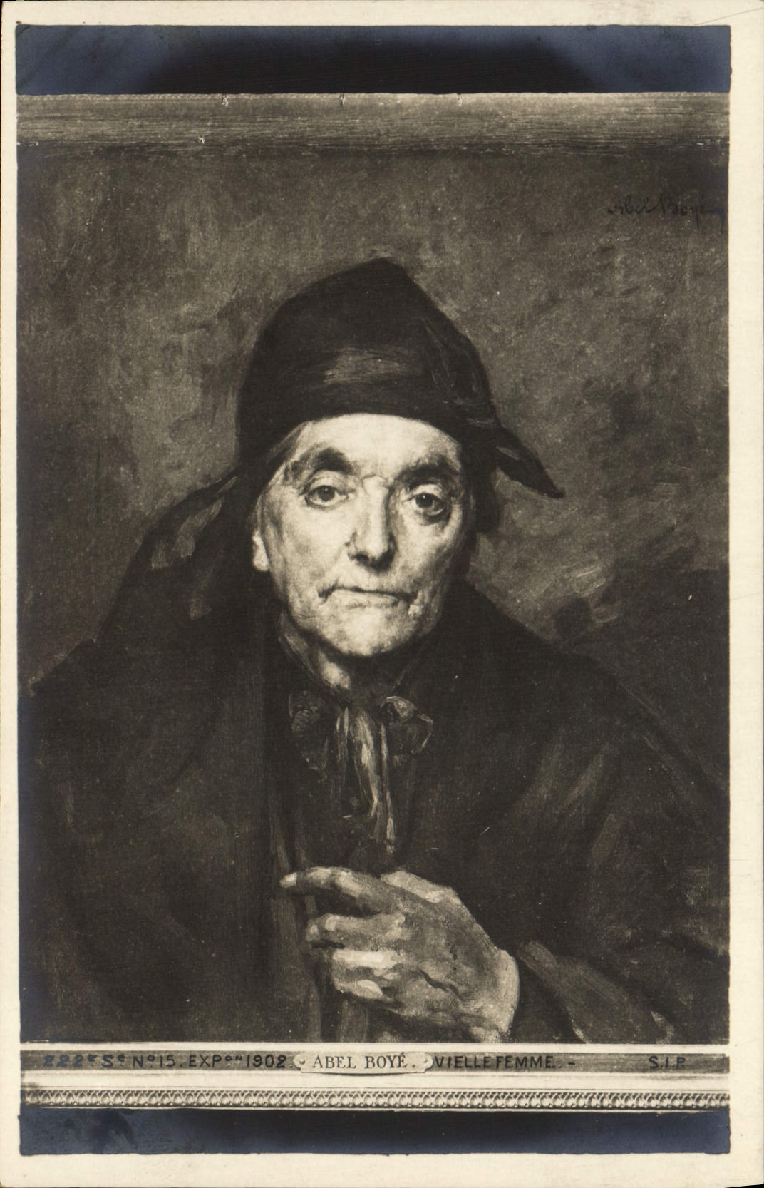 CPA Abel Boye Vieille femme Exposition 1902