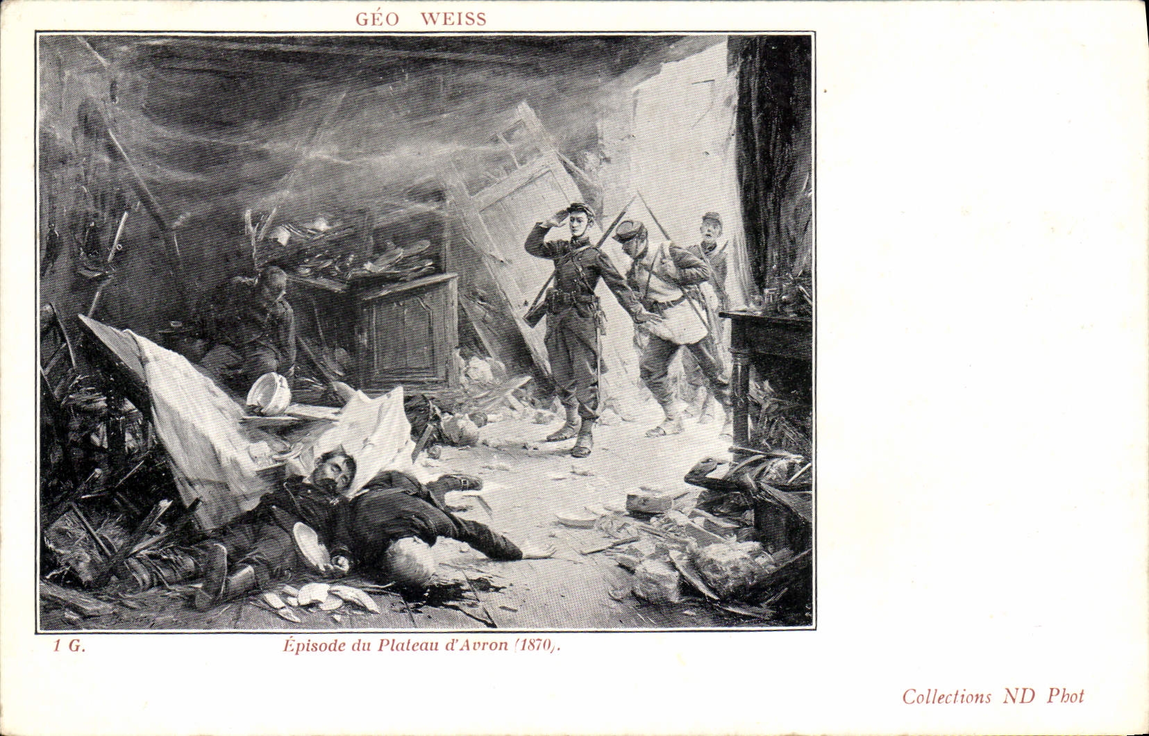 CPA Geo Weiss Episode du Plateau d'Avron 1870 