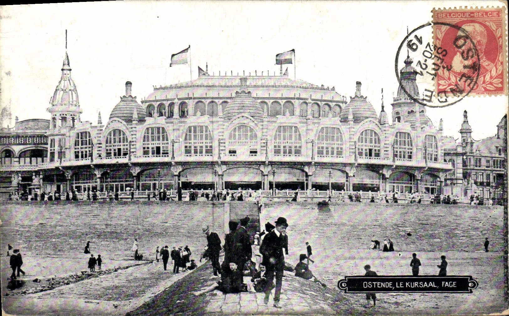 Vintage Postcard Casino Kursall Ostend