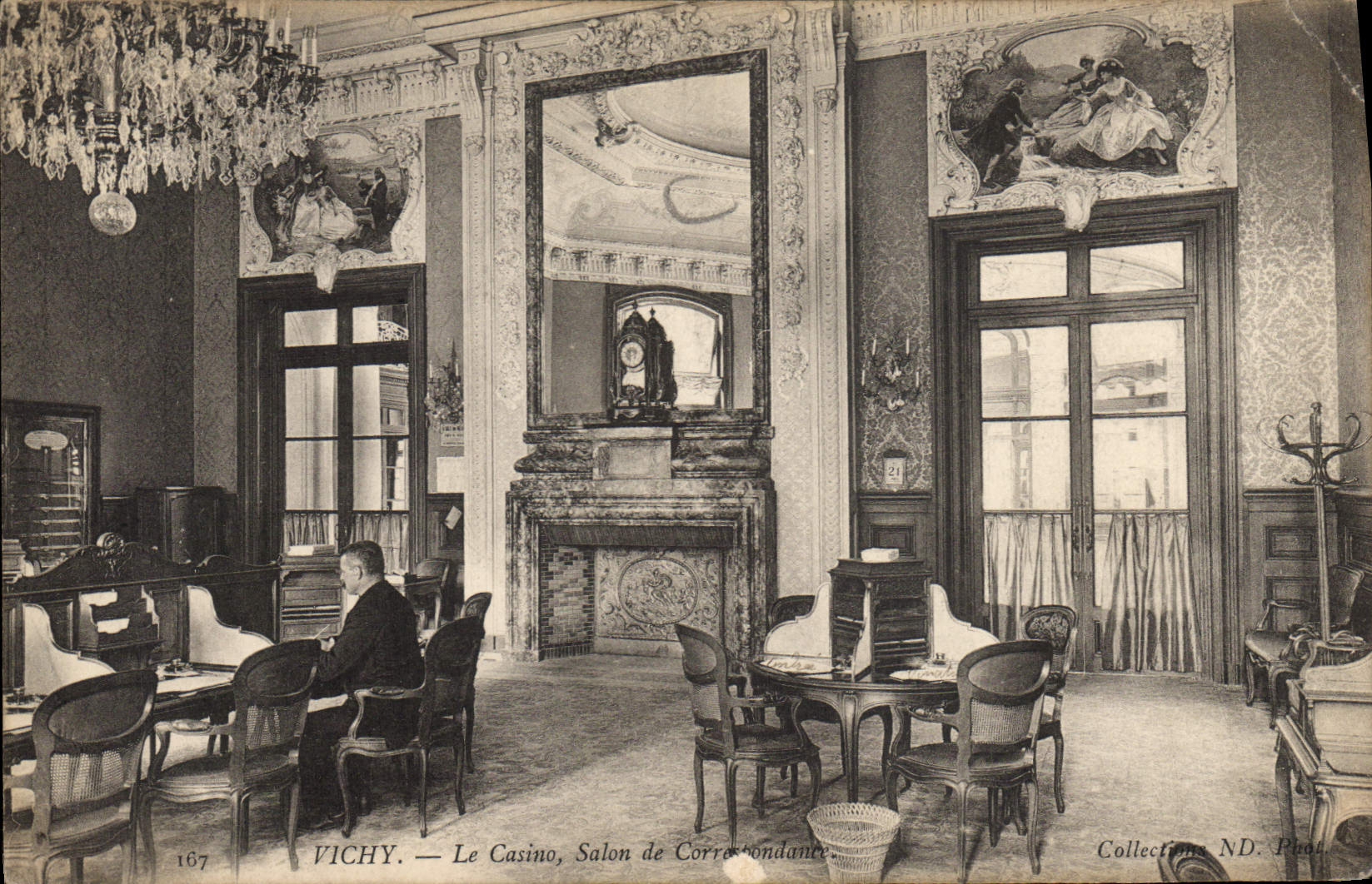 Postal Casino Vichy Sala de correspondencia