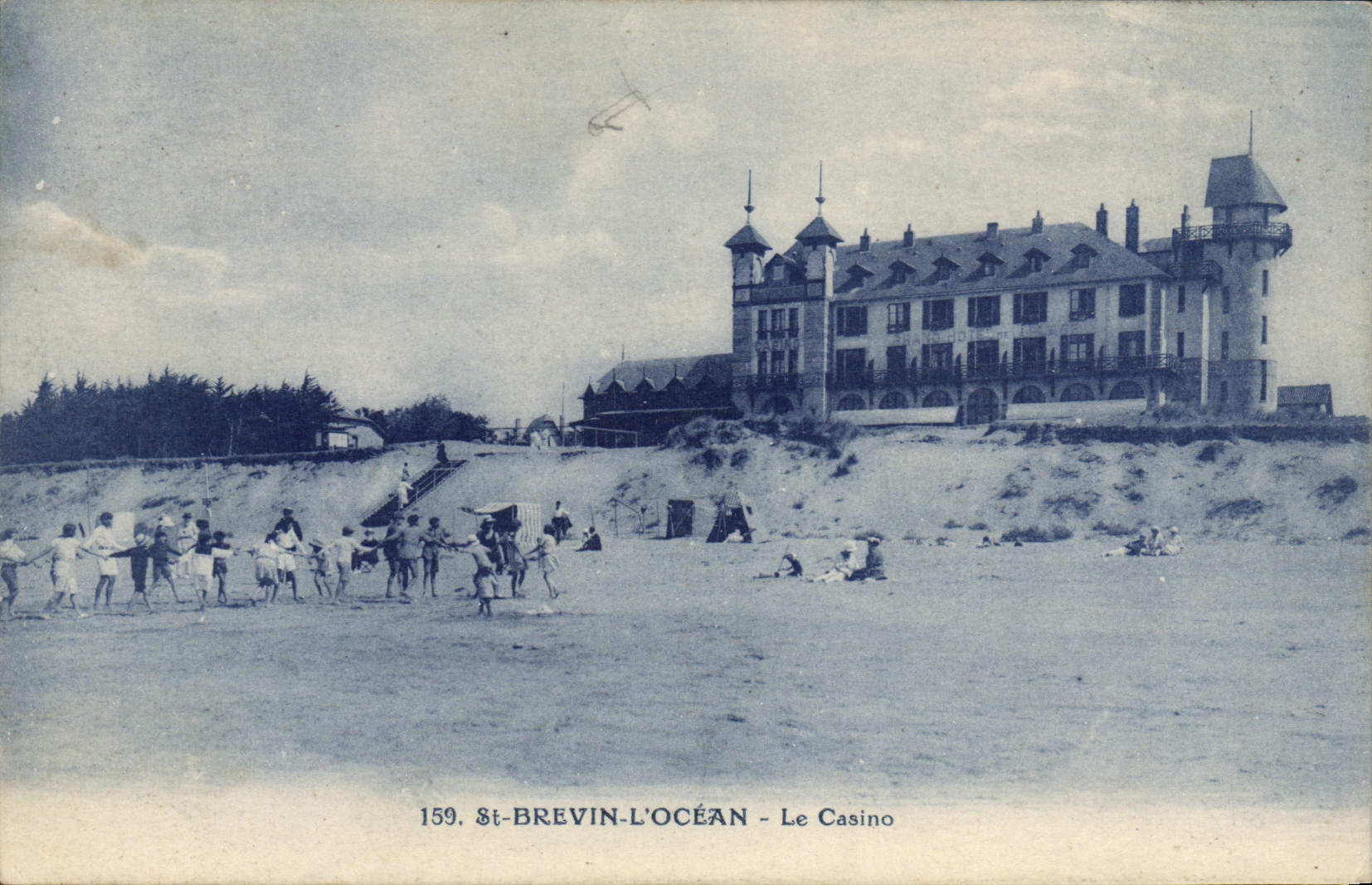 Vintage Postcard Casino St Brevin the Ocean
