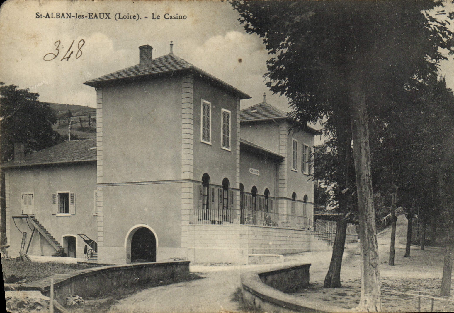 Vintage Postcard Casino St Alban Water