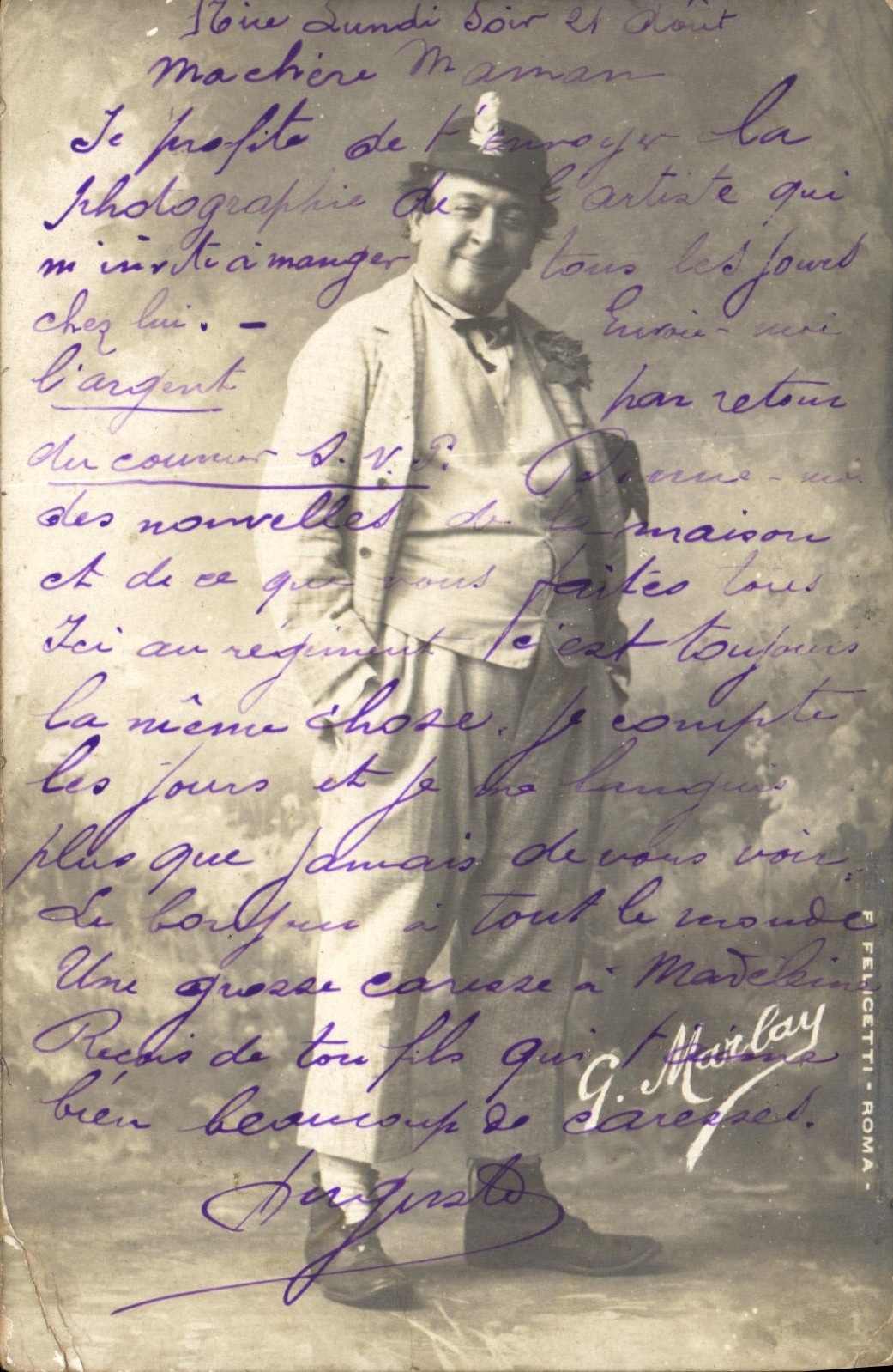 CPA artiste inconnu qui invite à manger tous les jours