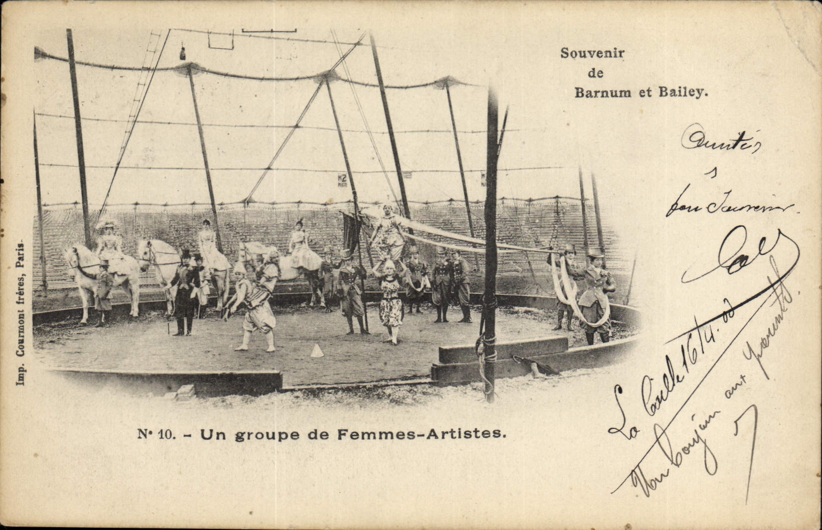 CPA Cirque Barnum et Bailey Un groupe de femmes artistes
