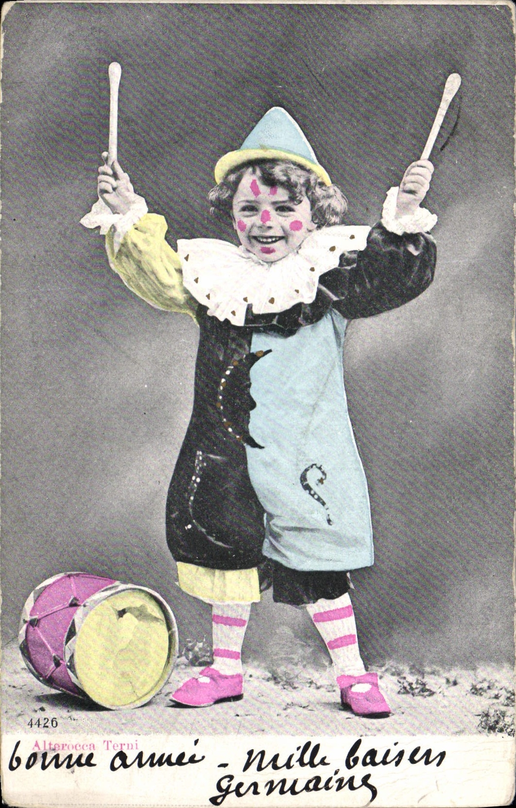 CPA Enfant Clown 