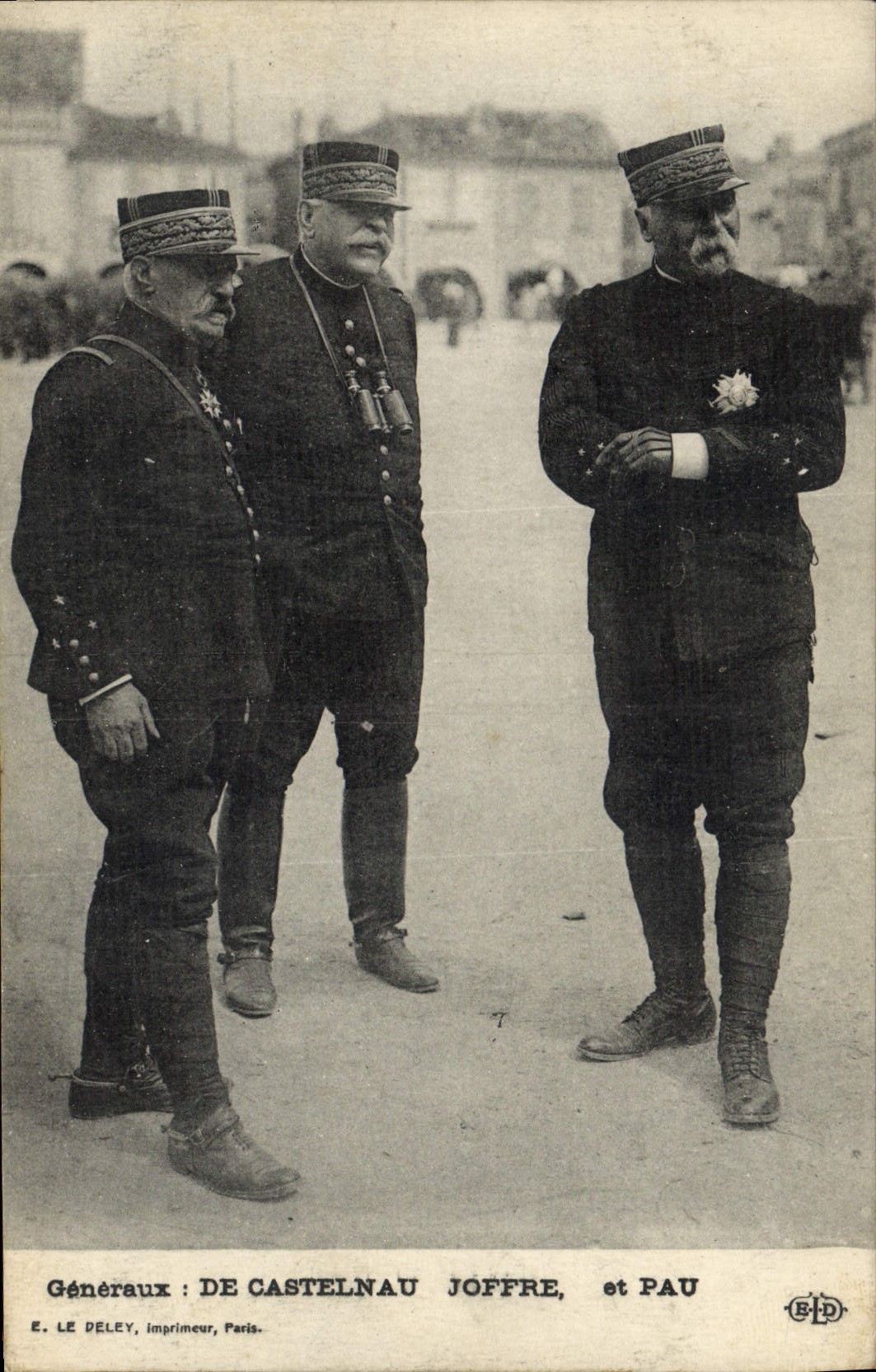 Postal Militaria General de Castelanau Joffre y Pau