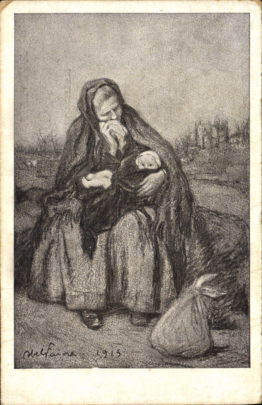 CPA Militaria Secours National 