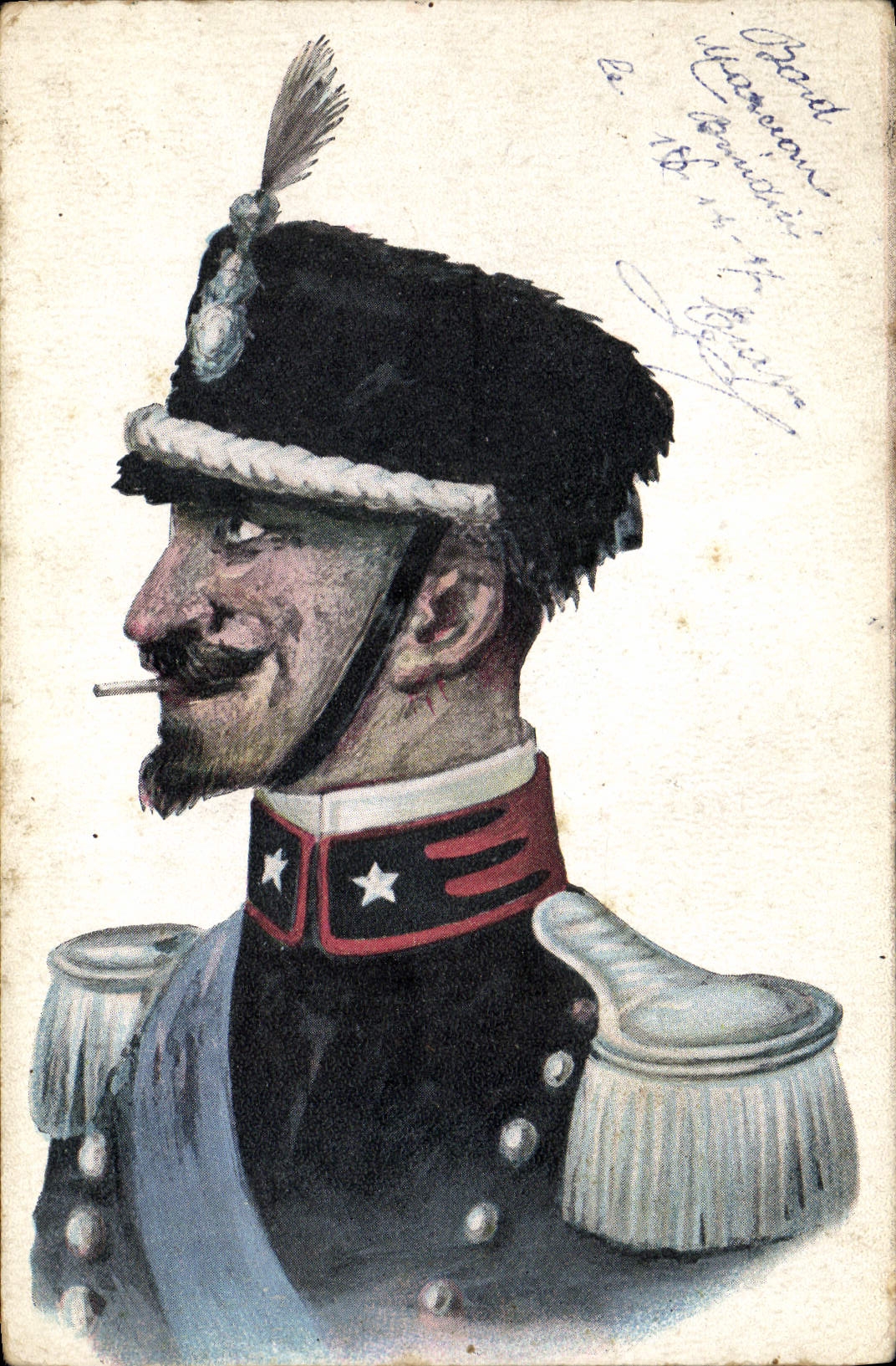 CPA Militaria Officier 