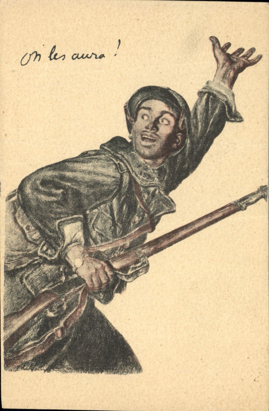 CPA Militaria On les aura ! 