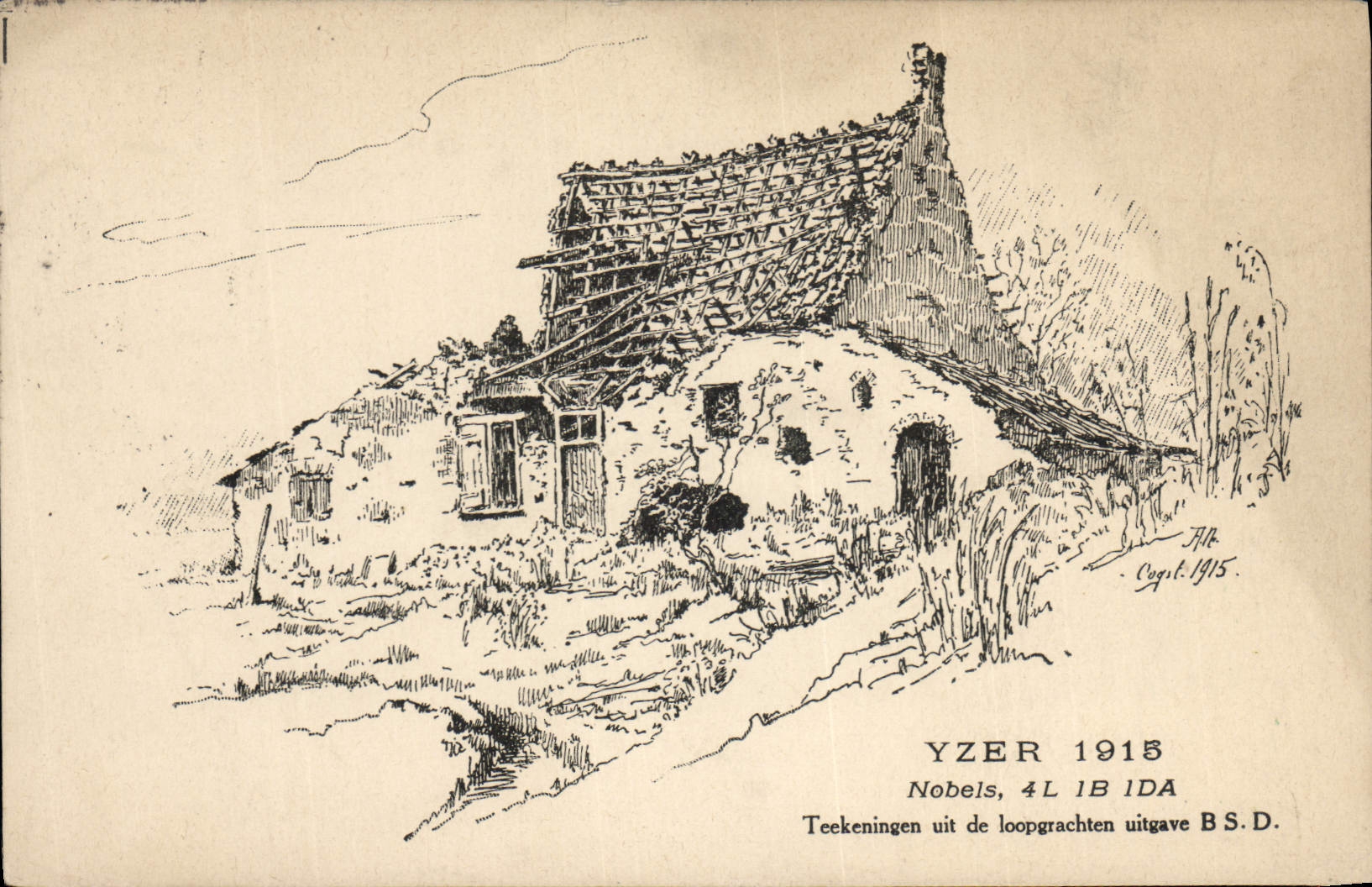 CPA Militaria Yzer 1915 