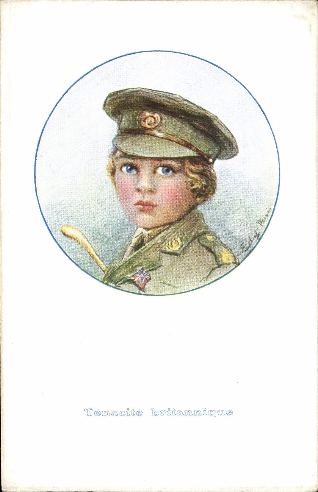 Vintage Postcard British Militaria Tenacity