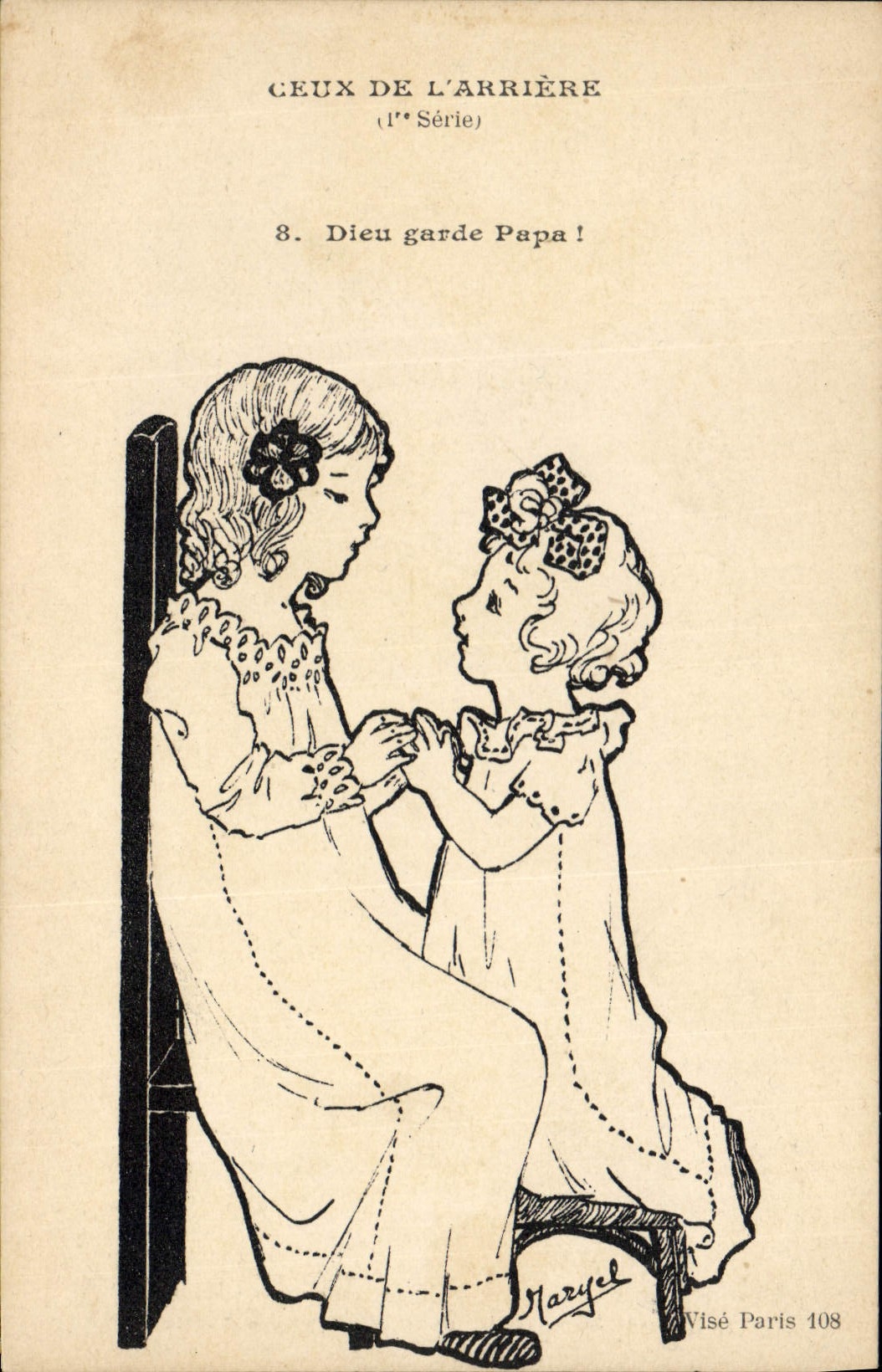 CPA Militaria Ceux de l'arriere Dieu garde Papa ! Enfants 