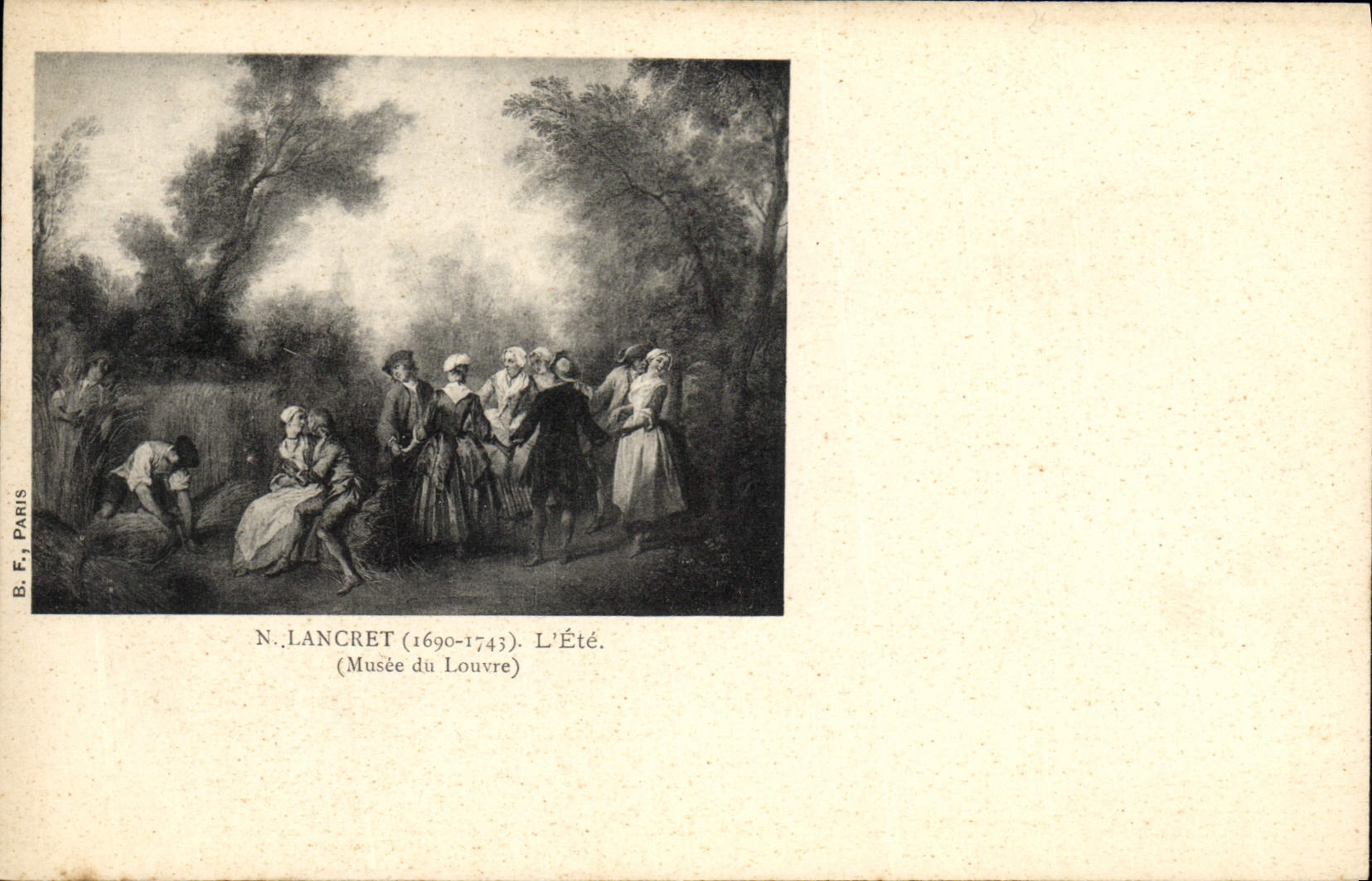 CPA Lancret L'ete Musee du Louvre Paris 