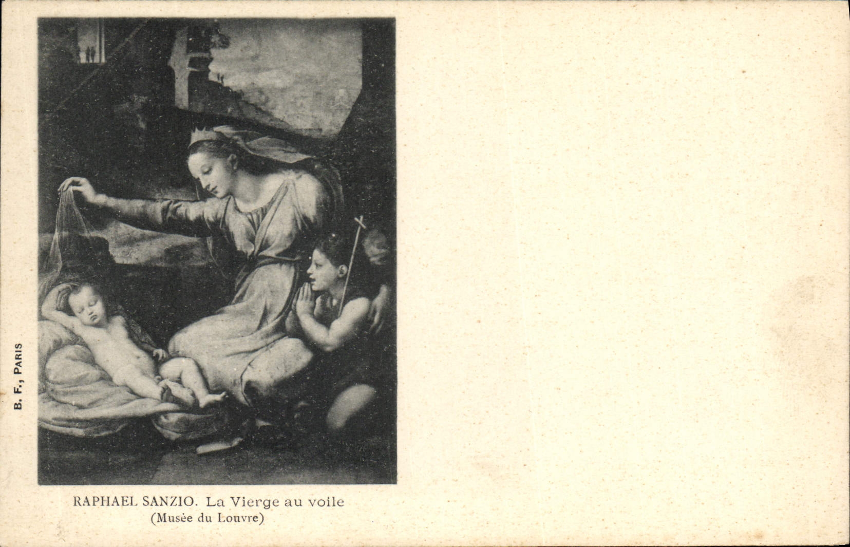 CPA Raphael Sanzio La vierge au voile Musee du Louvre 