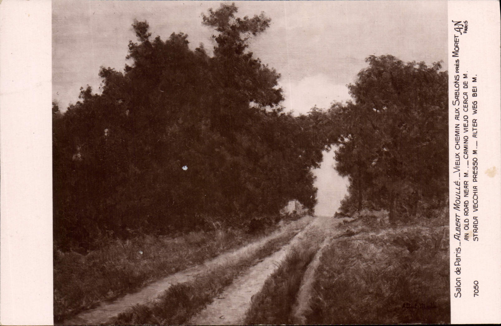 CPA Salon de Paris Albert Moulle Vieux chemin aux Sablons pres Moret 