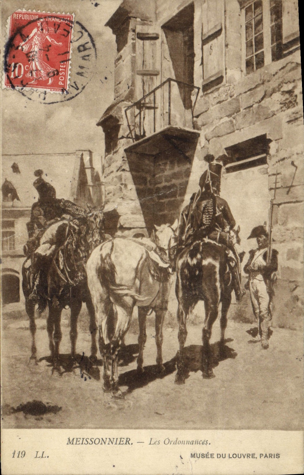 CPA Meissonnier Les ordonnances Musee du Louvre Paris 