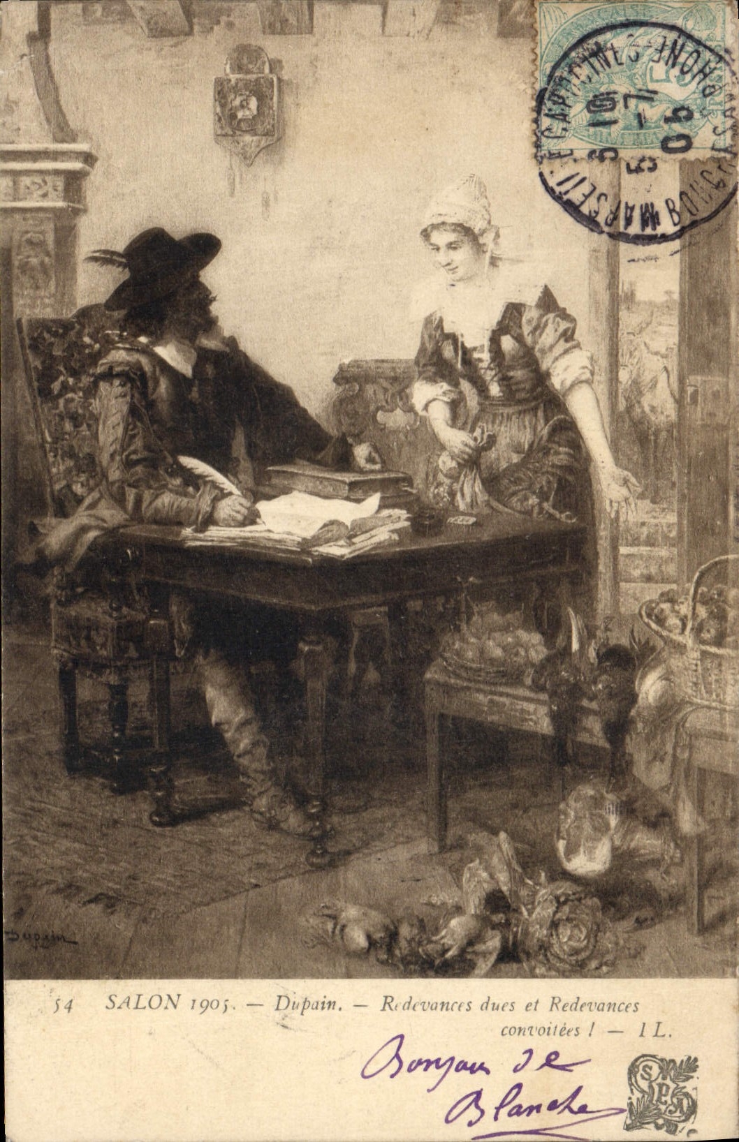 CPA Salon 1905 Dupain Redevances dues et redevances convoitees 